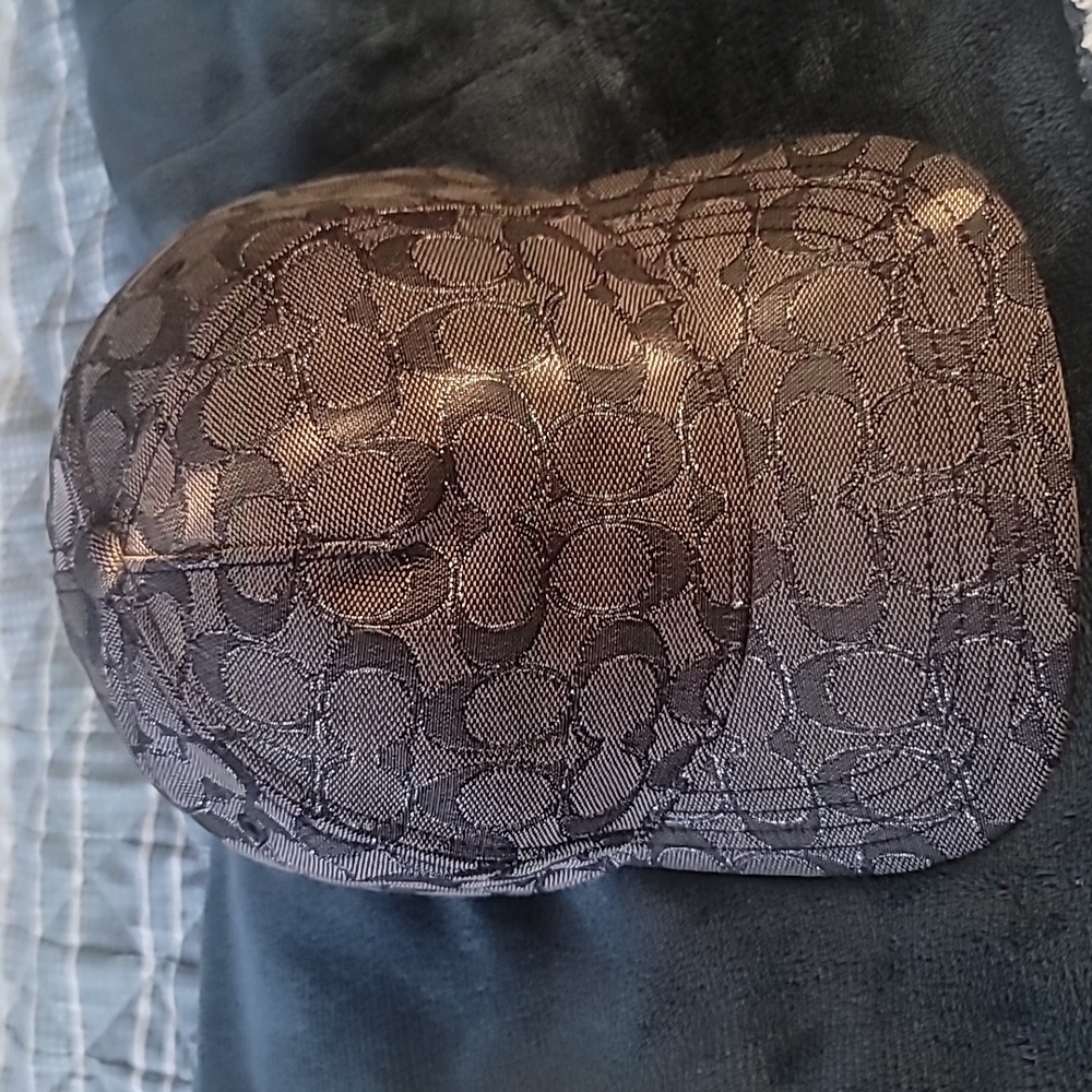 Coach Black Textured Cap